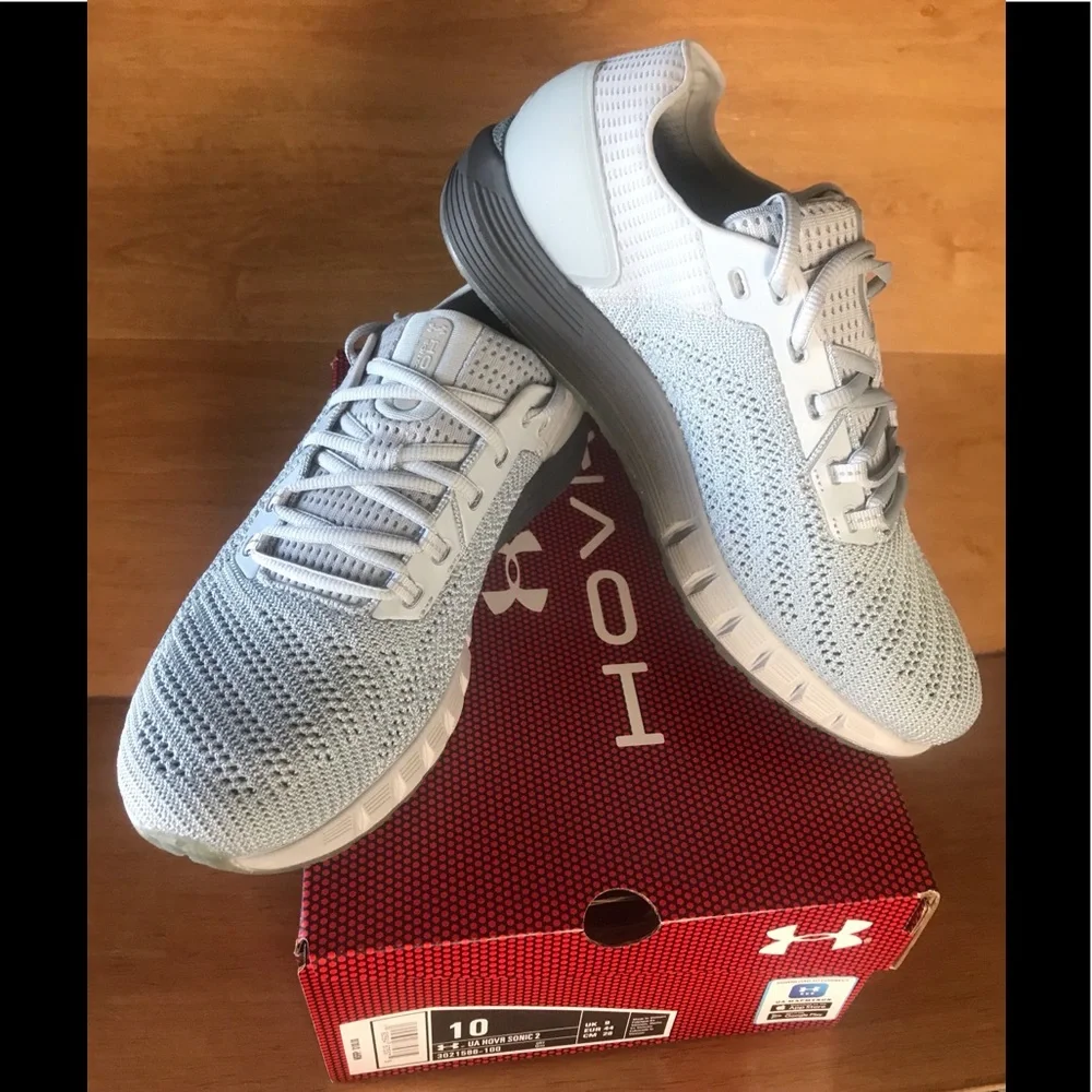 UNDER ARMOUR UA HOVR Sonic 2 Grey Running Shoe 10